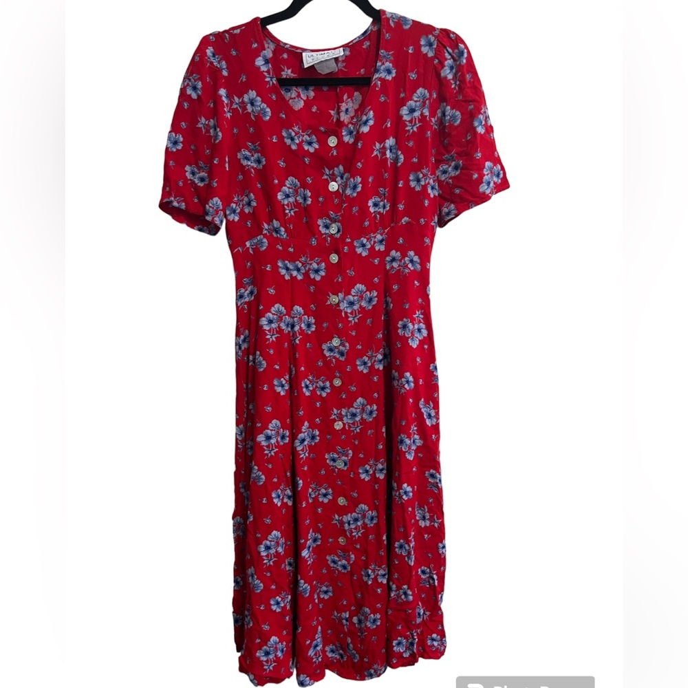 90’s floral‎ skater dress